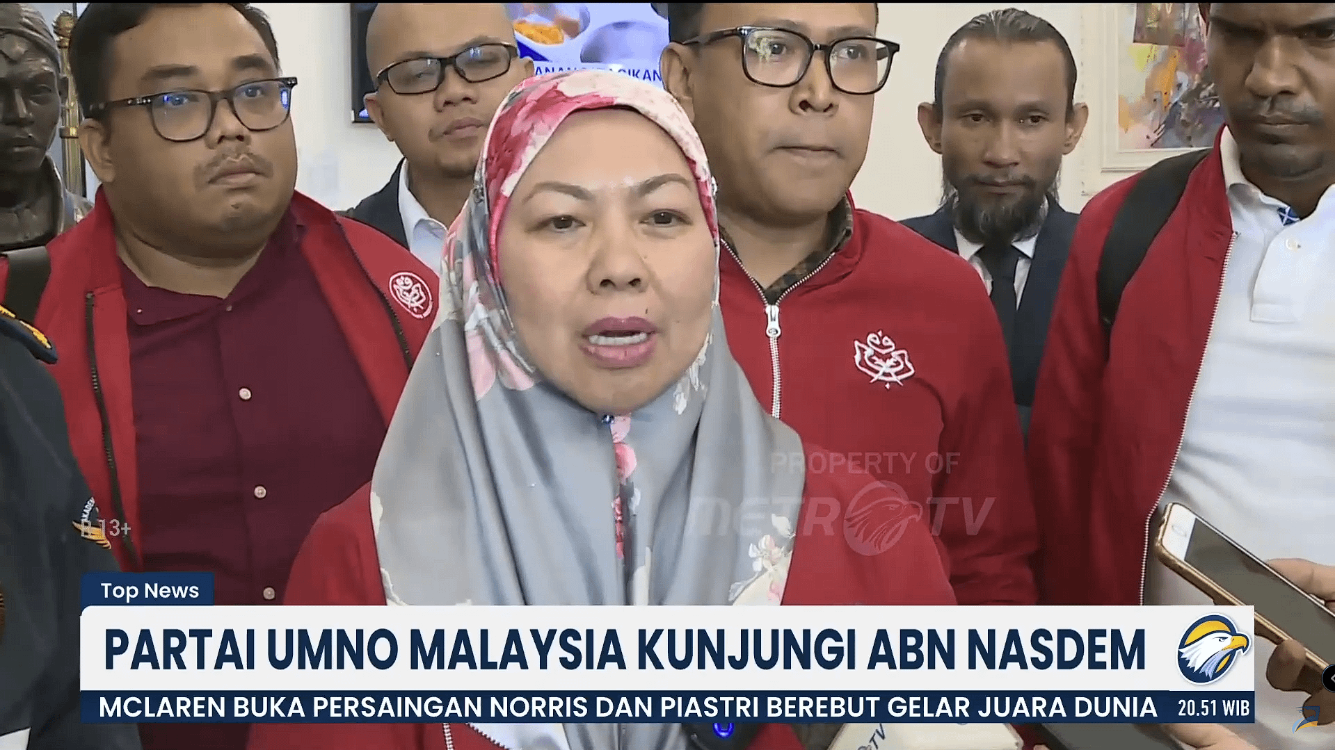 Jakarta: Dewan Pimpinan Wilayah (DPW) Partai NasDem Jakarta dan Akademi Bela Negara (ABN) Partai NasDem menerima kunjungan istimewa dari delegasi United Malays National Organization (Partai UMNO), Selasa, 7 Januari 2025.